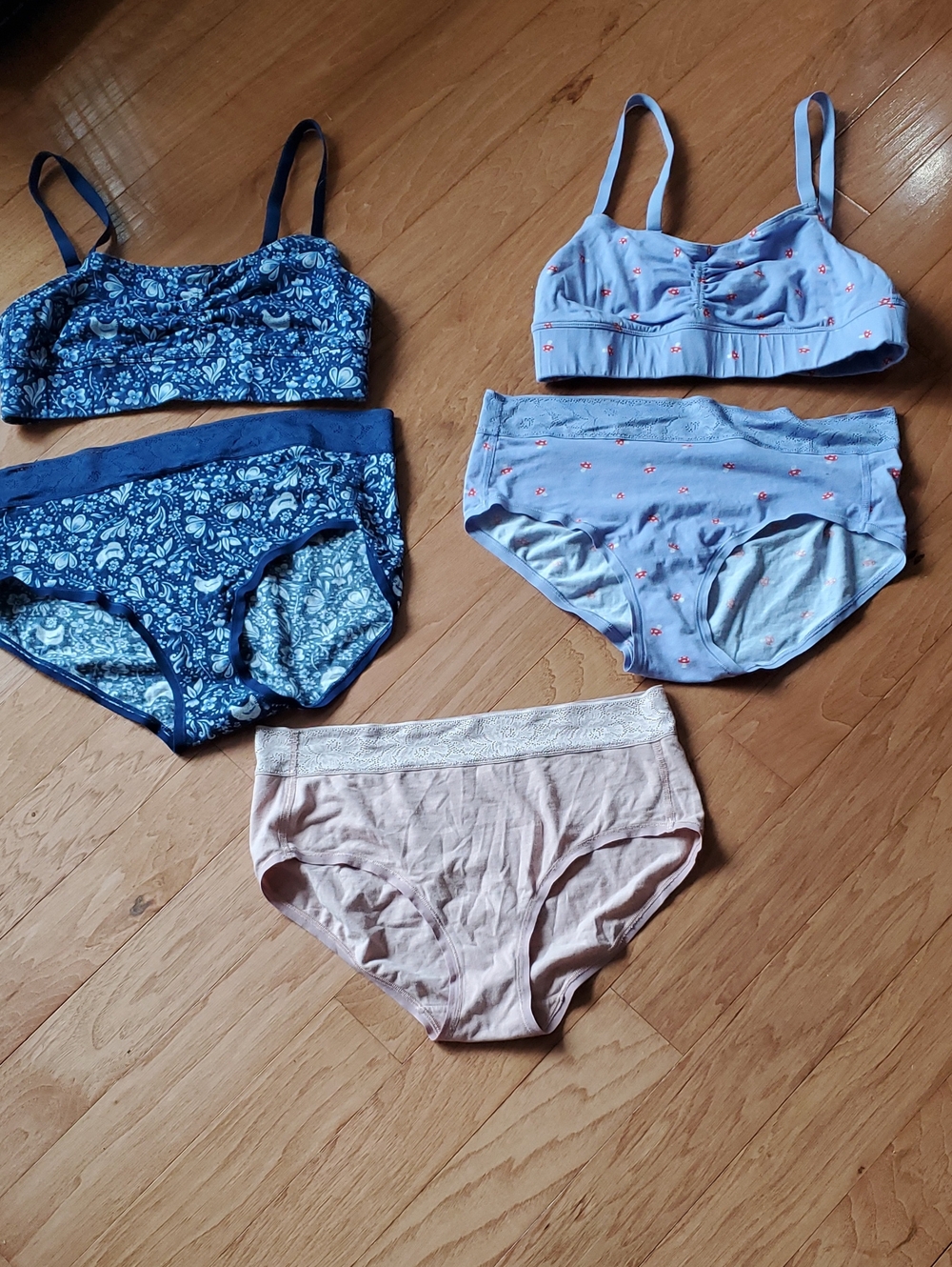 Organic Cotton Bundle Bralette Matching
